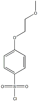 4-(2-methoxyethoxy)benzene-1-sulfonyl chloride Structure