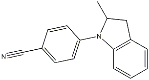 4-(2-methyl-2,3-dihydro-1H-indol-1-yl)benzonitrile 结构式