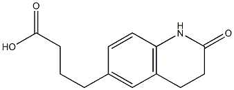 4-(2-oxo-1,2,3,4-tetrahydroquinolin-6-yl)butanoic acid Struktur