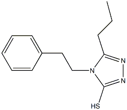4-(2-phenylethyl)-5-propyl-4H-1,2,4-triazole-3-thiol Structure