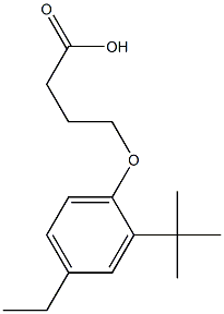 4-(2-tert-butyl-4-ethylphenoxy)butanoic acid 结构式