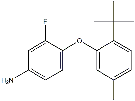 4-(2-tert-butyl-5-methylphenoxy)-3-fluoroaniline Structure