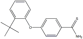 4-(2-tert-butylphenoxy)benzene-1-carbothioamide Structure