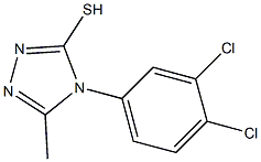 4-(3,4-dichlorophenyl)-5-methyl-4H-1,2,4-triazole-3-thiol 化学構造式