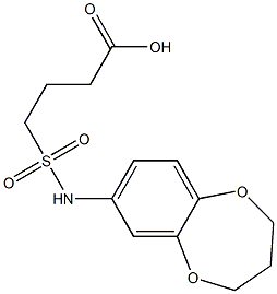 4-(3,4-dihydro-2H-1,5-benzodioxepin-7-ylsulfamoyl)butanoic acid