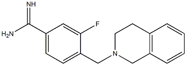 4-(3,4-dihydroisoquinolin-2(1H)-ylmethyl)-3-fluorobenzenecarboximidamide