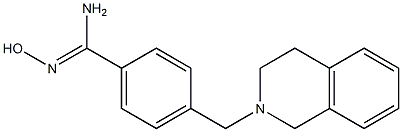 4-(3,4-dihydroisoquinolin-2(1H)-ylmethyl)-N'-hydroxybenzenecarboximidamide,,结构式