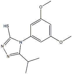 4-(3,5-dimethoxyphenyl)-5-(propan-2-yl)-4H-1,2,4-triazole-3-thiol Structure