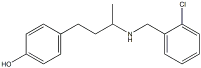 4-(3-{[(2-chlorophenyl)methyl]amino}butyl)phenol Structure