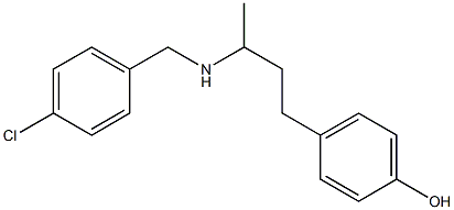 4-(3-{[(4-chlorophenyl)methyl]amino}butyl)phenol Struktur