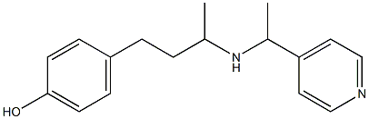 4-(3-{[1-(pyridin-4-yl)ethyl]amino}butyl)phenol 结构式