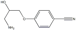 4-(3-amino-2-hydroxypropoxy)benzonitrile Structure