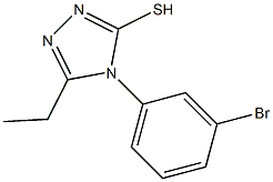 4-(3-bromophenyl)-5-ethyl-4H-1,2,4-triazole-3-thiol Struktur