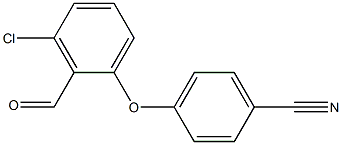 4-(3-chloro-2-formylphenoxy)benzonitrile Structure