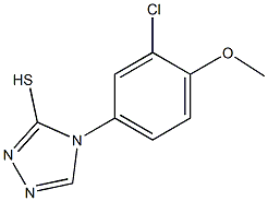4-(3-chloro-4-methoxyphenyl)-4H-1,2,4-triazole-3-thiol Structure