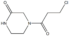 4-(3-chloropropanoyl)piperazin-2-one,,结构式