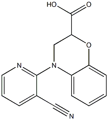 4-(3-cyanopyridin-2-yl)-3,4-dihydro-2H-1,4-benzoxazine-2-carboxylic acid|