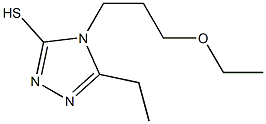 4-(3-ethoxypropyl)-5-ethyl-4H-1,2,4-triazole-3-thiol Structure