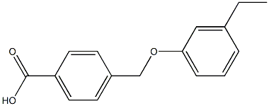 4-(3-ethylphenoxymethyl)benzoic acid Structure