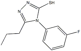 4-(3-fluorophenyl)-5-propyl-4H-1,2,4-triazole-3-thiol,,结构式