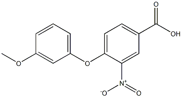 4-(3-methoxyphenoxy)-3-nitrobenzoic acid,,结构式