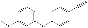 4-(3-methoxyphenoxy)benzonitrile Structure