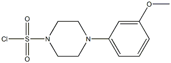 4-(3-methoxyphenyl)piperazine-1-sulfonyl chloride 结构式