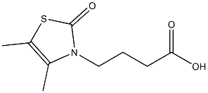 4-(4,5-dimethyl-2-oxo-1,3-thiazol-3(2H)-yl)butanoic acid,,结构式