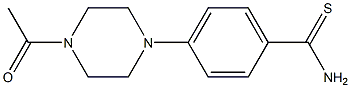 4-(4-acetylpiperazin-1-yl)benzene-1-carbothioamide Structure