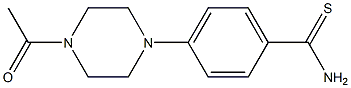 4-(4-acetylpiperazin-1-yl)benzene-1-carbothioamide 结构式