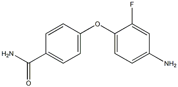 4-(4-amino-2-fluorophenoxy)benzamide 结构式