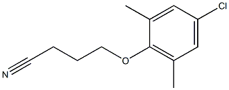 4-(4-chloro-2,6-dimethylphenoxy)butanenitrile,,结构式