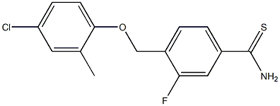 4-(4-chloro-2-methylphenoxymethyl)-3-fluorobenzene-1-carbothioamide