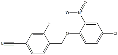 4-(4-chloro-2-nitrophenoxymethyl)-3-fluorobenzonitrile