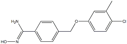 4-(4-chloro-3-methylphenoxymethyl)-N'-hydroxybenzene-1-carboximidamide