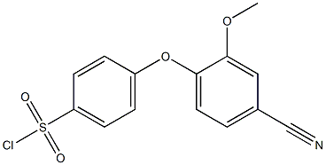 4-(4-cyano-2-methoxyphenoxy)benzene-1-sulfonyl chloride