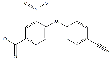 4-(4-cyanophenoxy)-3-nitrobenzoic acid,,结构式