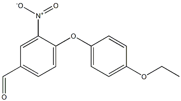 4-(4-ethoxyphenoxy)-3-nitrobenzaldehyde Struktur