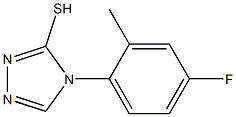 4-(4-fluoro-2-methylphenyl)-4H-1,2,4-triazole-3-thiol Struktur