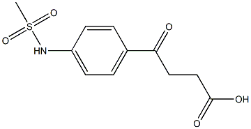 4-(4-methanesulfonamidophenyl)-4-oxobutanoic acid Structure