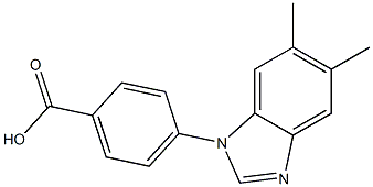 4-(5,6-dimethyl-1H-1,3-benzodiazol-1-yl)benzoic acid