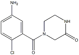 4-(5-amino-2-chlorobenzoyl)piperazin-2-one,,结构式