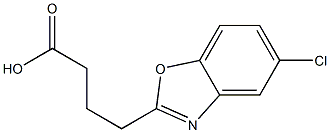 4-(5-chloro-1,3-benzoxazol-2-yl)butanoic acid,,结构式