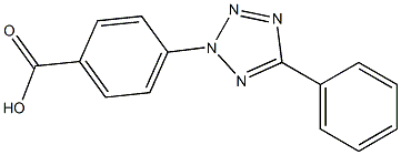 4-(5-phenyl-2H-1,2,3,4-tetrazol-2-yl)benzoic acid Structure