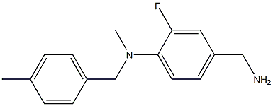 4-(aminomethyl)-2-fluoro-N-methyl-N-[(4-methylphenyl)methyl]aniline