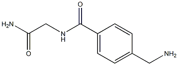 4-(aminomethyl)-N-(2-amino-2-oxoethyl)benzamide,,结构式