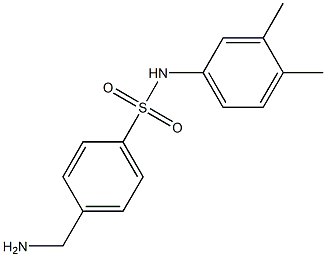 4-(aminomethyl)-N-(3,4-dimethylphenyl)benzenesulfonamide Structure