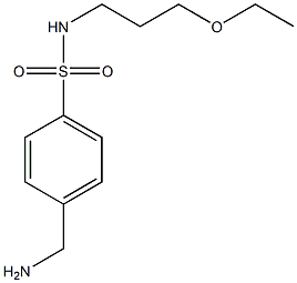 4-(aminomethyl)-N-(3-ethoxypropyl)benzenesulfonamide