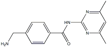 4-(aminomethyl)-N-(4,6-dimethylpyrimidin-2-yl)benzamide Structure