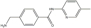 4-(aminomethyl)-N-(5-methylpyridin-2-yl)benzamide 化学構造式